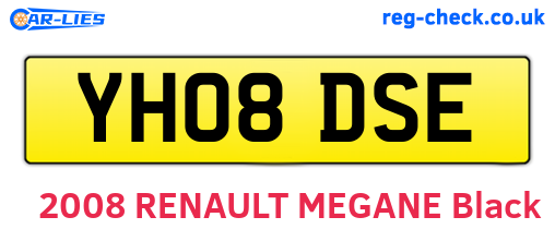 YH08DSE are the vehicle registration plates.