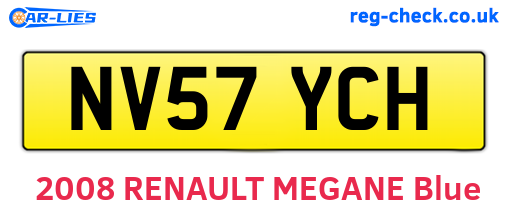 NV57YCH are the vehicle registration plates.