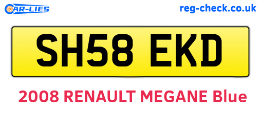 SH58EKD are the vehicle registration plates.