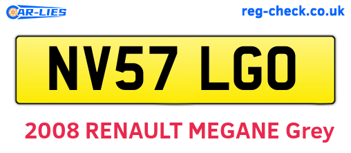 NV57LGO are the vehicle registration plates.