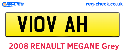 V10VAH are the vehicle registration plates.