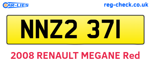 NNZ2371 are the vehicle registration plates.