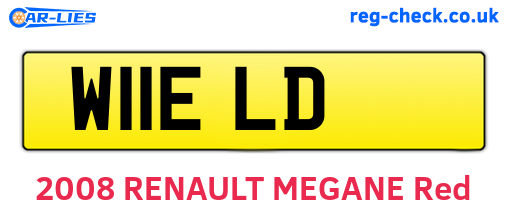 W11ELD are the vehicle registration plates.