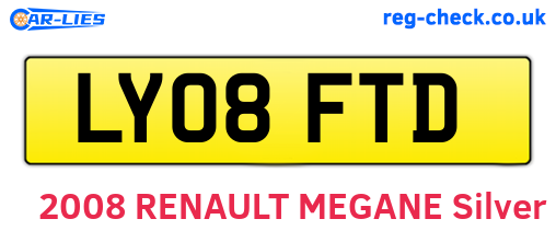 LY08FTD are the vehicle registration plates.
