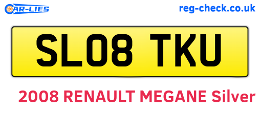 SL08TKU are the vehicle registration plates.