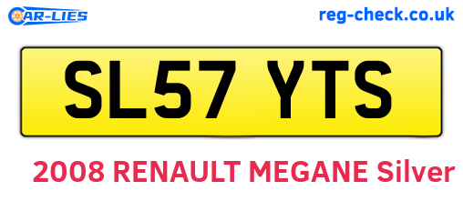 SL57YTS are the vehicle registration plates.