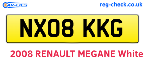 NX08KKG are the vehicle registration plates.