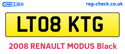 LT08KTG are the vehicle registration plates.
