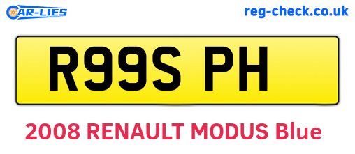 R99SPH are the vehicle registration plates.