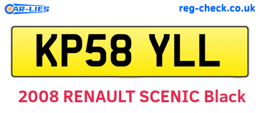 KP58YLL are the vehicle registration plates.