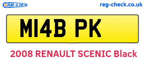 M14BPK are the vehicle registration plates.