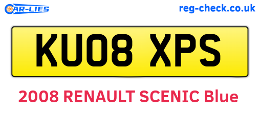 KU08XPS are the vehicle registration plates.