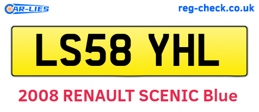 LS58YHL are the vehicle registration plates.