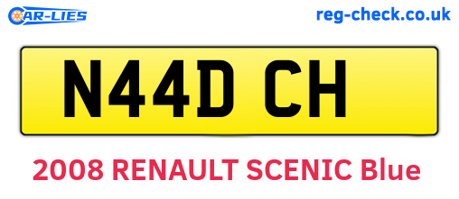 N44DCH are the vehicle registration plates.