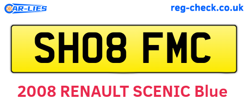 SH08FMC are the vehicle registration plates.