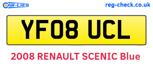 YF08UCL are the vehicle registration plates.