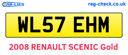 WL57EHM are the vehicle registration plates.