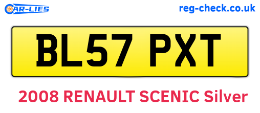 BL57PXT are the vehicle registration plates.