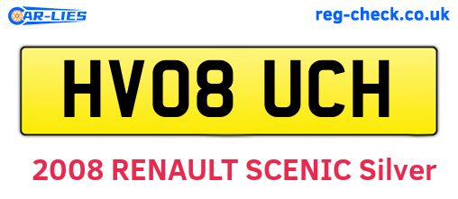HV08UCH are the vehicle registration plates.