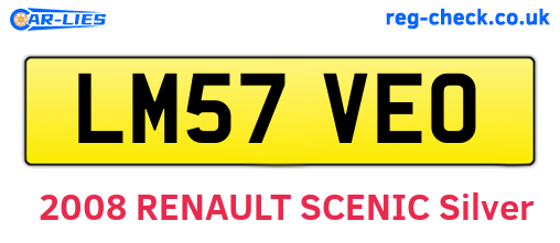 LM57VEO are the vehicle registration plates.