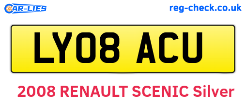 LY08ACU are the vehicle registration plates.