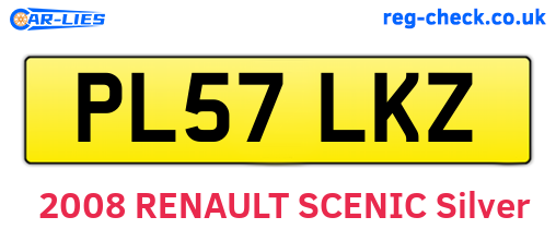 PL57LKZ are the vehicle registration plates.