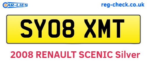 SY08XMT are the vehicle registration plates.
