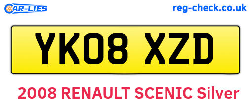 YK08XZD are the vehicle registration plates.