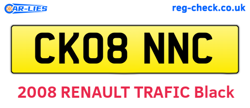 CK08NNC are the vehicle registration plates.