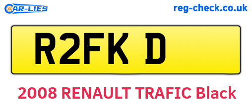 R2FKD are the vehicle registration plates.