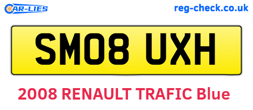 SM08UXH are the vehicle registration plates.