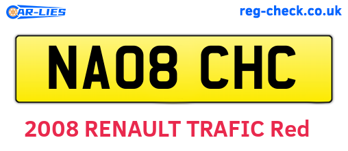 NA08CHC are the vehicle registration plates.