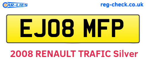 EJ08MFP are the vehicle registration plates.