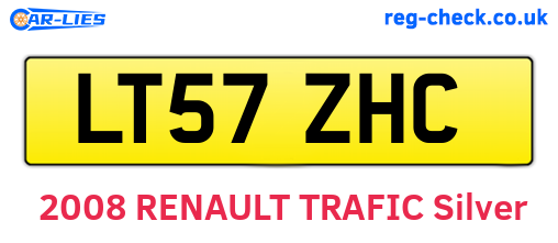 LT57ZHC are the vehicle registration plates.