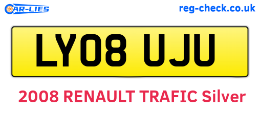 LY08UJU are the vehicle registration plates.