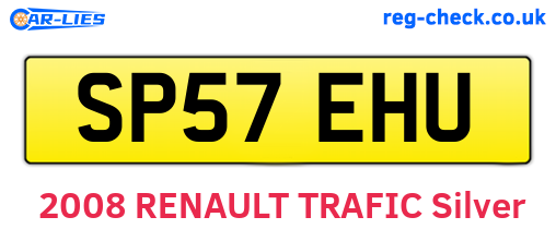 SP57EHU are the vehicle registration plates.