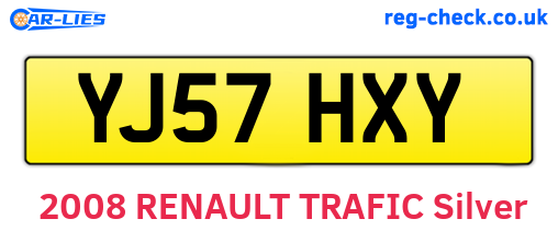 YJ57HXY are the vehicle registration plates.