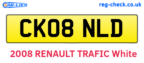 CK08NLD are the vehicle registration plates.