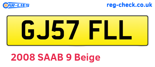GJ57FLL are the vehicle registration plates.