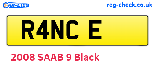 R4NCE are the vehicle registration plates.