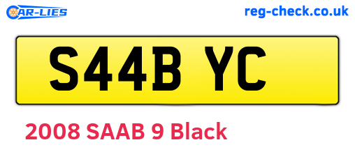 S44BYC are the vehicle registration plates.