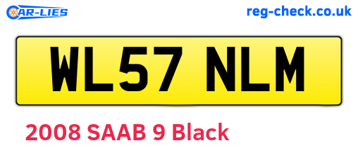 WL57NLM are the vehicle registration plates.