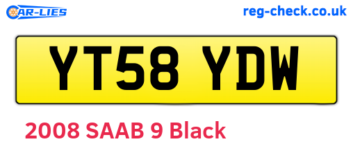 YT58YDW are the vehicle registration plates.