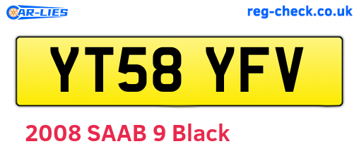 YT58YFV are the vehicle registration plates.