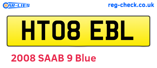 HT08EBL are the vehicle registration plates.