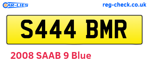 S444BMR are the vehicle registration plates.