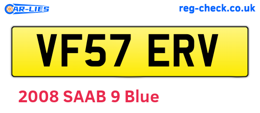 VF57ERV are the vehicle registration plates.