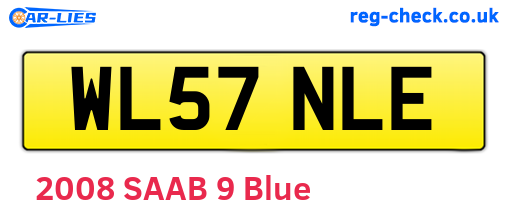 WL57NLE are the vehicle registration plates.