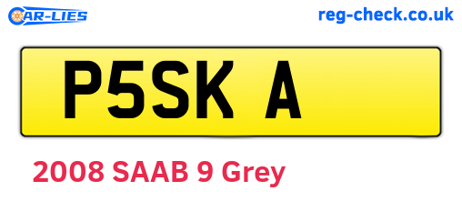 P5SKA are the vehicle registration plates.