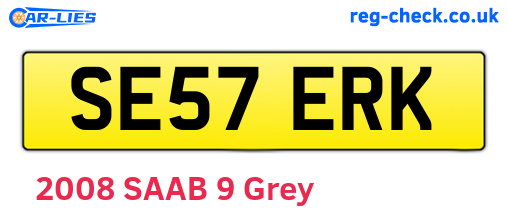 SE57ERK are the vehicle registration plates.